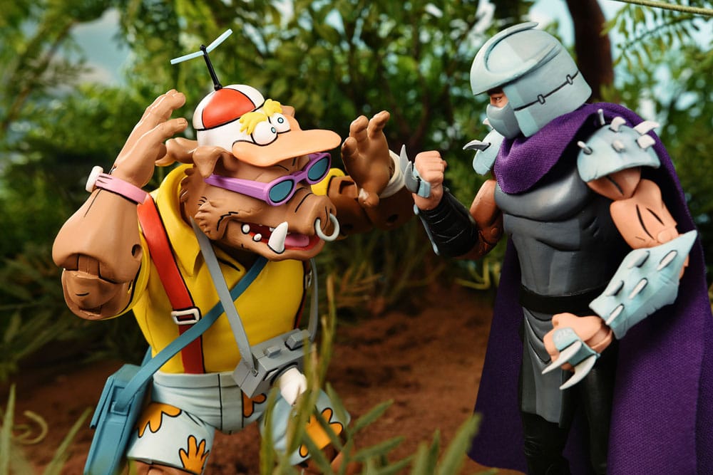 Teenage Mutant Ninja Turtles (Cartoon 1980) Actionfiguren 2er-Pack Vacation Bebop and Rocksteady 18 cm - Preorder - ETA: 19.09.2025