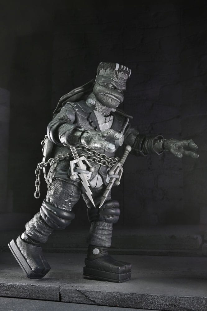 Universal Monsters x Teenage Mutant Ninja Turtles Actionfiguren 4er-Pack Turtles Black & White 18 cm - Versand: 5-7 Tage nach Bestellung