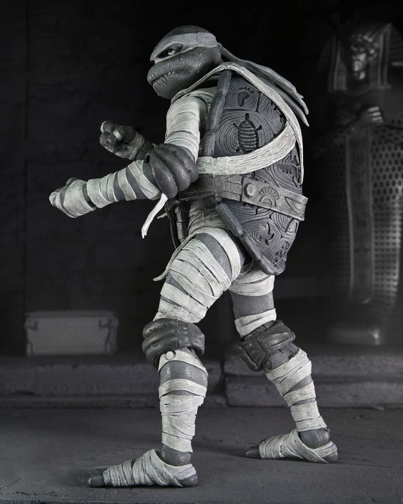 Universal Monsters x Teenage Mutant Ninja Turtles Actionfiguren 4er-Pack Turtles Black & White 18 cm - Versand: 5-7 Tage nach Bestellung