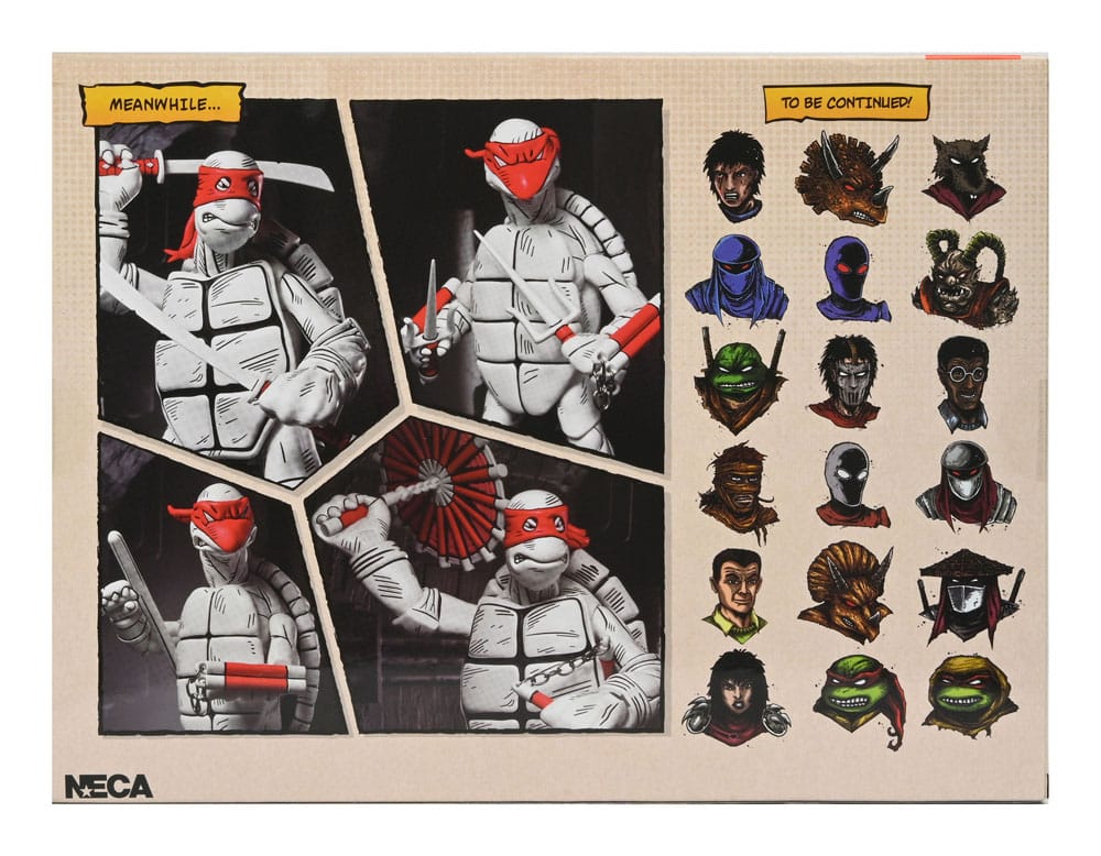 Teenage Mutant Ninja Turtles (Mirage Comics) Actionfiguren 2er-Pack Black and White First Turtles 18 cm - Preorder - ETA: 19.09.2025