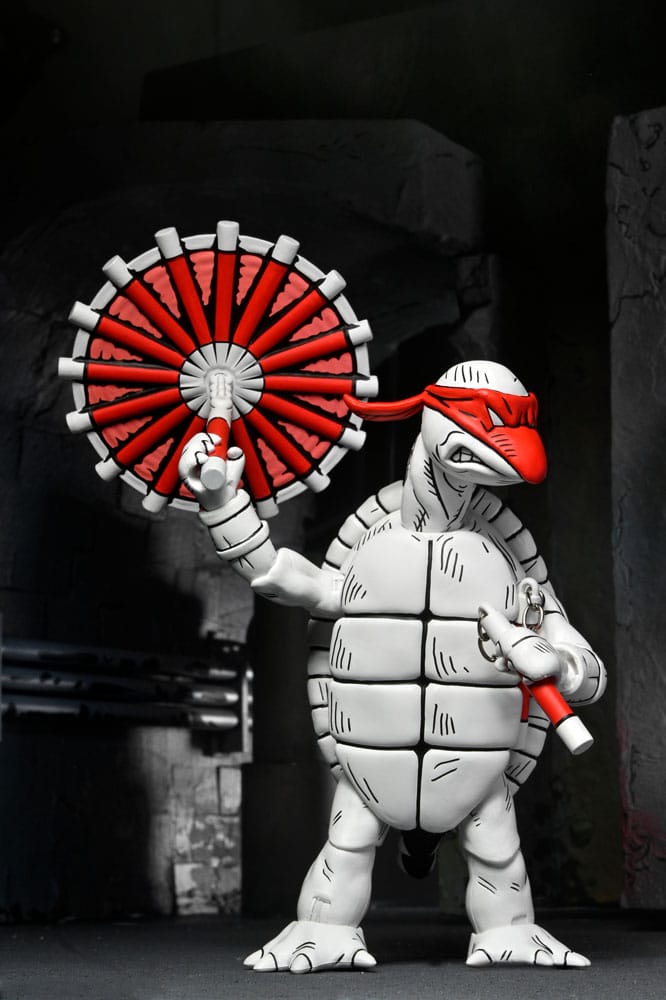 Teenage Mutant Ninja Turtles (Mirage Comics) Actionfiguren 2er-Pack Black and White First Turtles 18 cm - Preorder - ETA: 19.09.2025