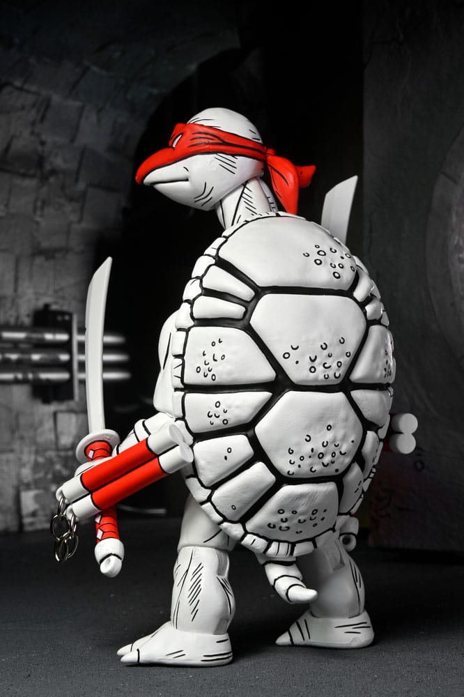 Teenage Mutant Ninja Turtles (Mirage Comics) Actionfiguren 2er-Pack Black and White First Turtles 18 cm - Preorder - ETA: 19.09.2025