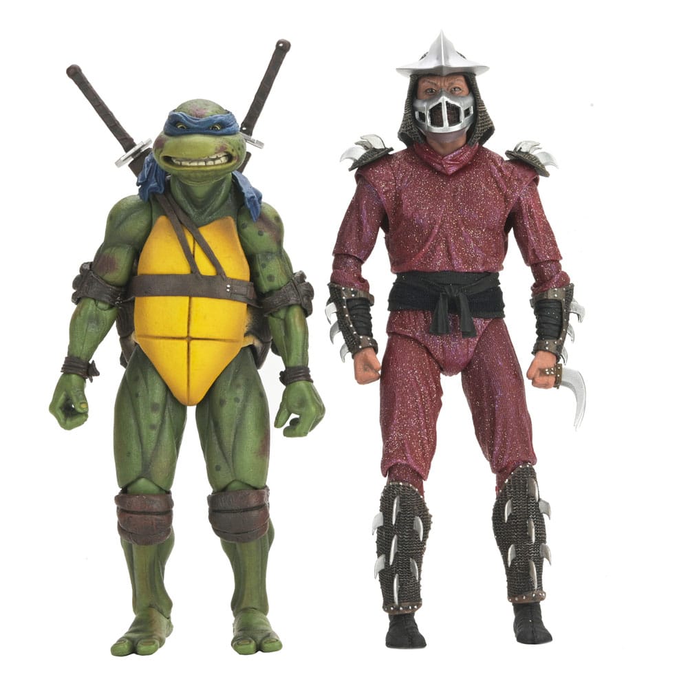 Teenage Mutant Ninja Turtles (1990 Movie) Actionfigur Roof Top Battle Shredder vs Leo 18 cm - Preorder - ETA: 29.11.2025
