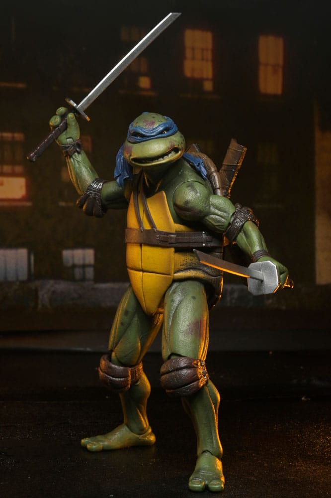 Teenage Mutant Ninja Turtles (1990 Movie) Actionfigur Roof Top Battle Shredder vs Leo 18 cm - Preorder - ETA: 29.11.2025