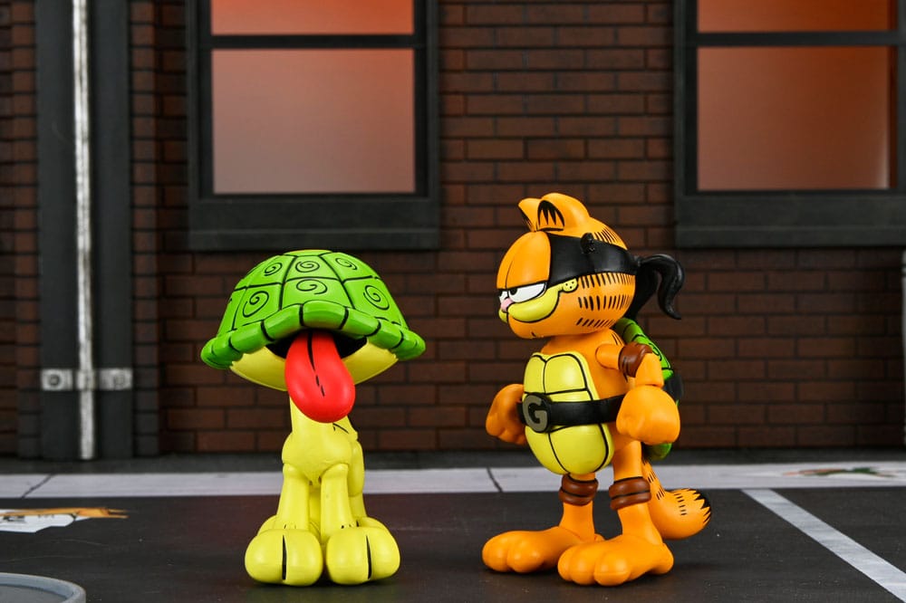 Teenage Mutant Ninja Turtles (Archie Comics) x Garfield 2er-Pack Actionfigur Ultimate Garfello & Odie 10 cm - Preorder - ETA: 24.04.2026