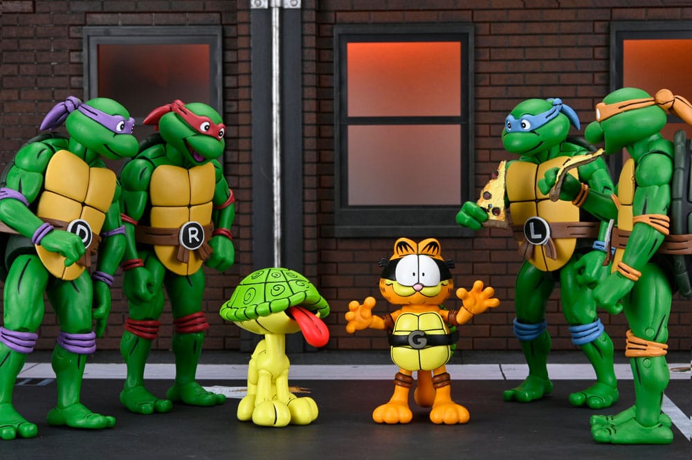 Teenage Mutant Ninja Turtles (Archie Comics) x Garfield 2er-Pack Actionfigur Ultimate Garfello & Odie 10 cm - Preorder - ETA: 24.04.2026