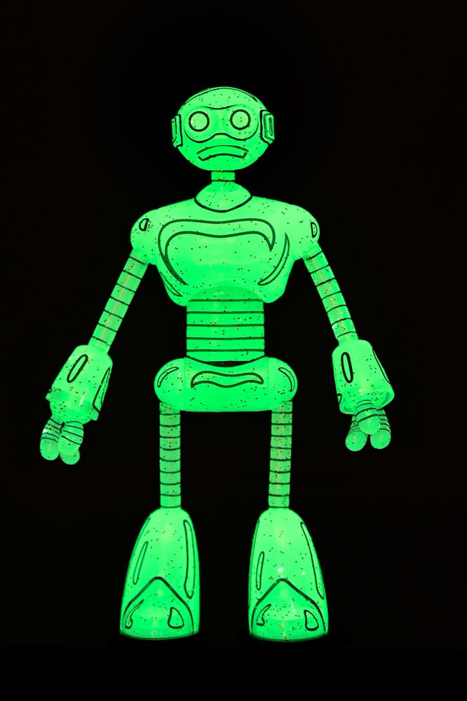 Teenage Mutant Ninja Turtles (Mirage Comics) Actionfigur Transmat Fugitoid GID 18 cm - Preorder - ETA: 19.09.2025