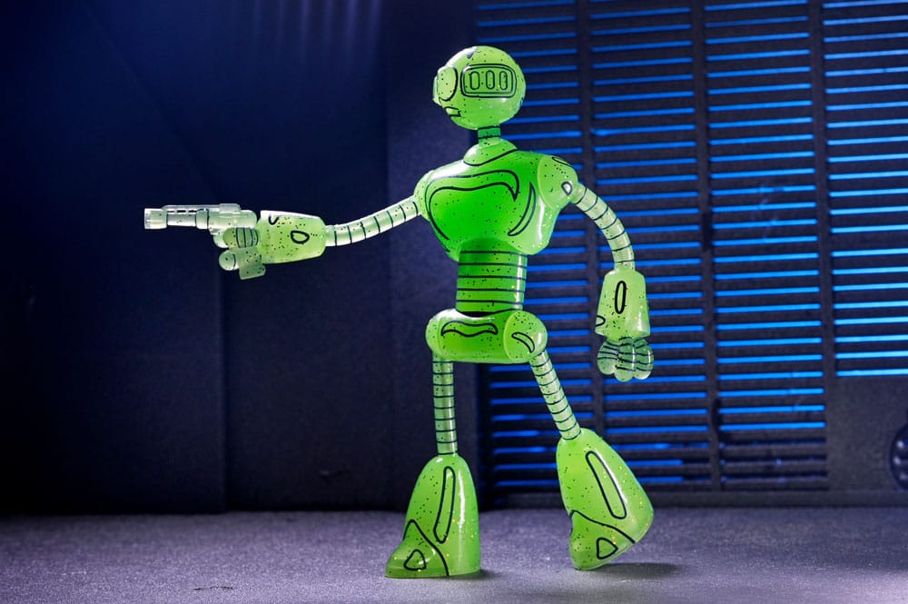 Teenage Mutant Ninja Turtles (Mirage Comics) Actionfigur Transmat Fugitoid GID 18 cm - Preorder - ETA: 19.09.2025
