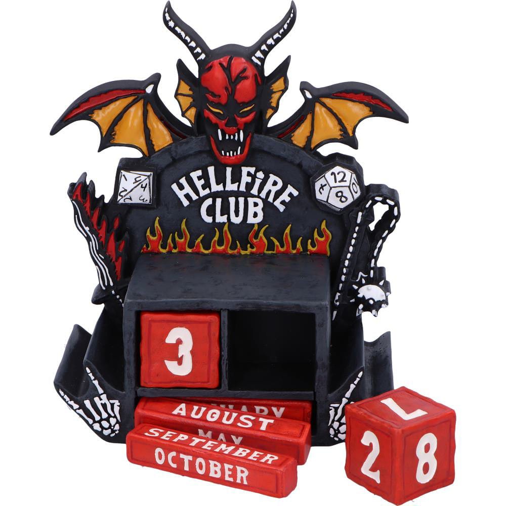 Stranger Things Ewiger Kalender Hellfire Club 15 cm - Preorder - ETA: 25.02.2026