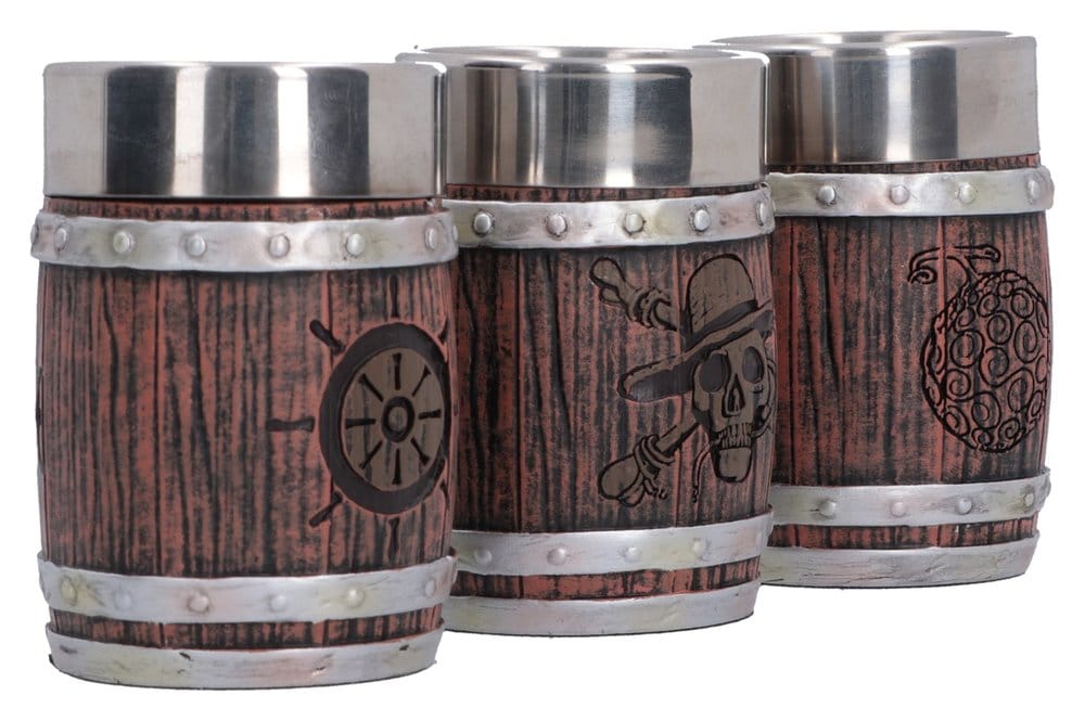 One Piece Schnapsgläser-Set Barrel 8 cm - Preorder - ETA: 23.10.2026