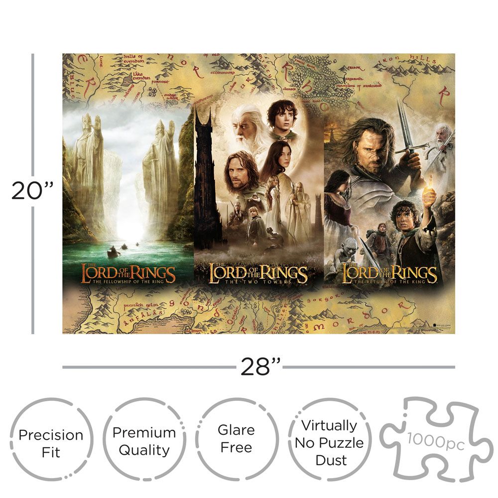 Herr der Ringe Puzzle Triptych (1000 Teile) - Versand: 5-7 Tage nach Bestellung