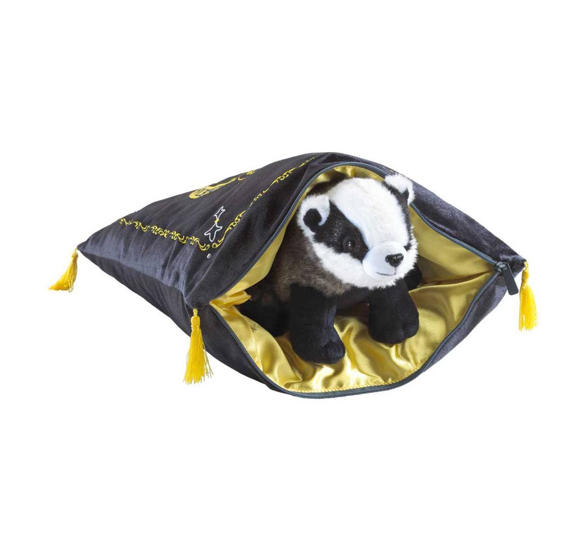 Harry Potter House Mascot Kissen mit Plüschfigur Hufflepuff - Versand: 5-7 Tage nach Bestellung