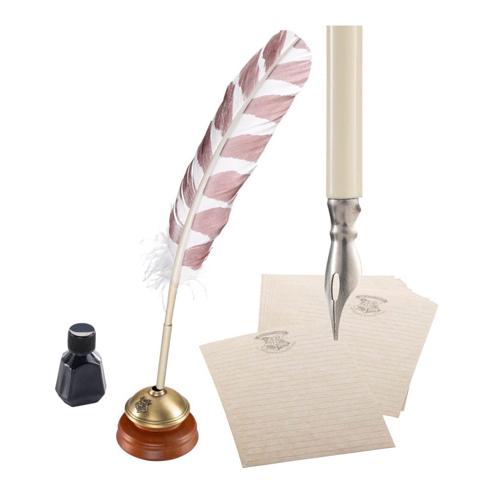 Harry Potter Replik Hogwarts-Schreibfeder mit Hogwarts-Papier 31 cm - Versand: 5-7 Tage nach Bestellung