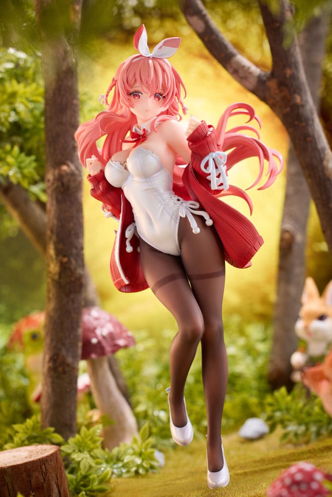 Original Character PVC Statue 1/7 White Rabbit Illustrated by Rosuuri Deluxe Version 24 cm - Versand: 5-7 Tage nach Bestellung
