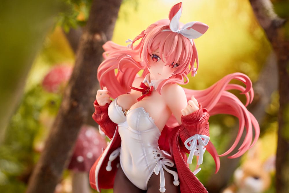Original Character PVC Statue 1/7 White Rabbit Illustrated by Rosuuri Deluxe Version 24 cm - Versand: 5-7 Tage nach Bestellung