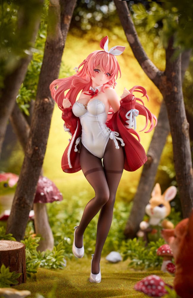 Original Character PVC Statue 1/7 White Rabbit Illustrated by Rosuuri Deluxe Version 24 cm - Versand: 5-7 Tage nach Bestellung