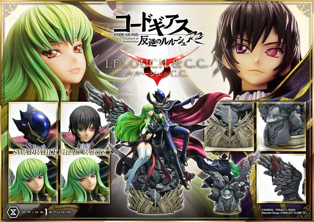 Code Geass: Lelouch of the Rebellion Concept Masterline Series Statue 1/6 Lelouch Lamperouge & C.C. 44 cm - Versand: 5-7 Tage nach Bestellung