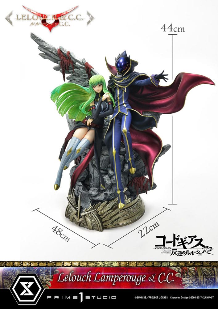 Code Geass: Lelouch of the Rebellion Concept Masterline Series Statue 1/6 Lelouch Lamperouge & C.C. 44 cm - Versand: 5-7 Tage nach Bestellung
