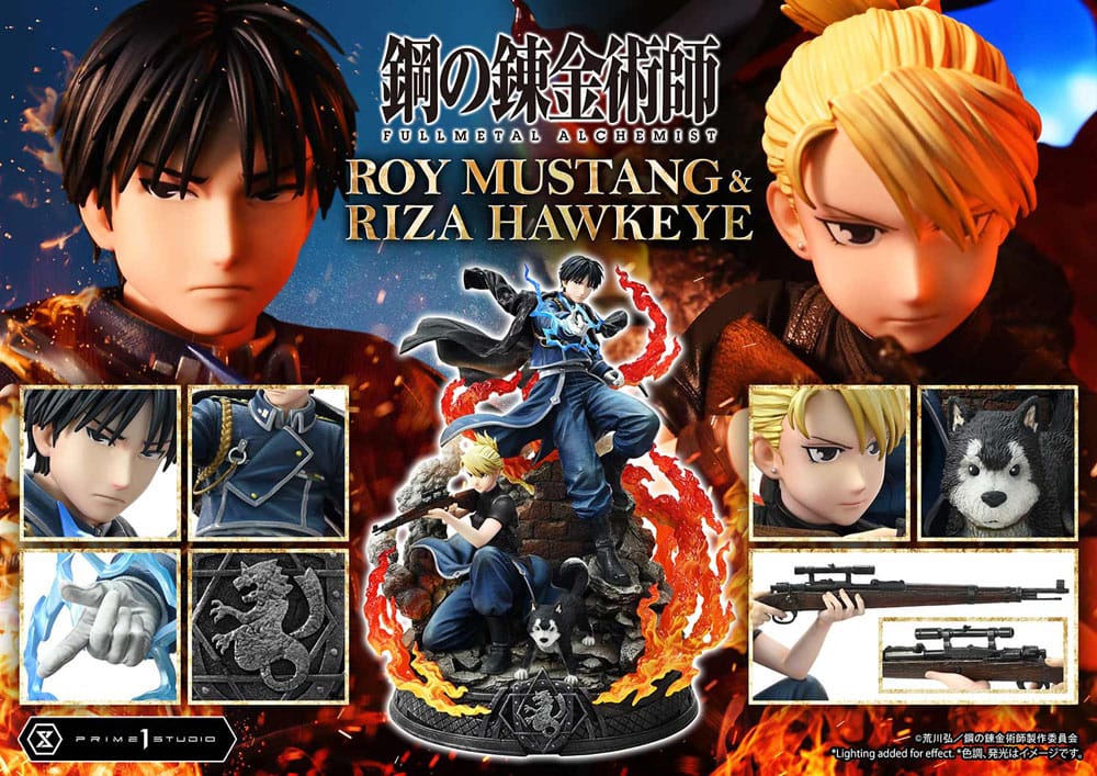 Fullmetal Alchemist Concept Masterline Statue 1/6 Roy Mustang & Riza Hawkeye Deluxe Bonus Version 50 cm - Preorder - ETA: 19.02.2026