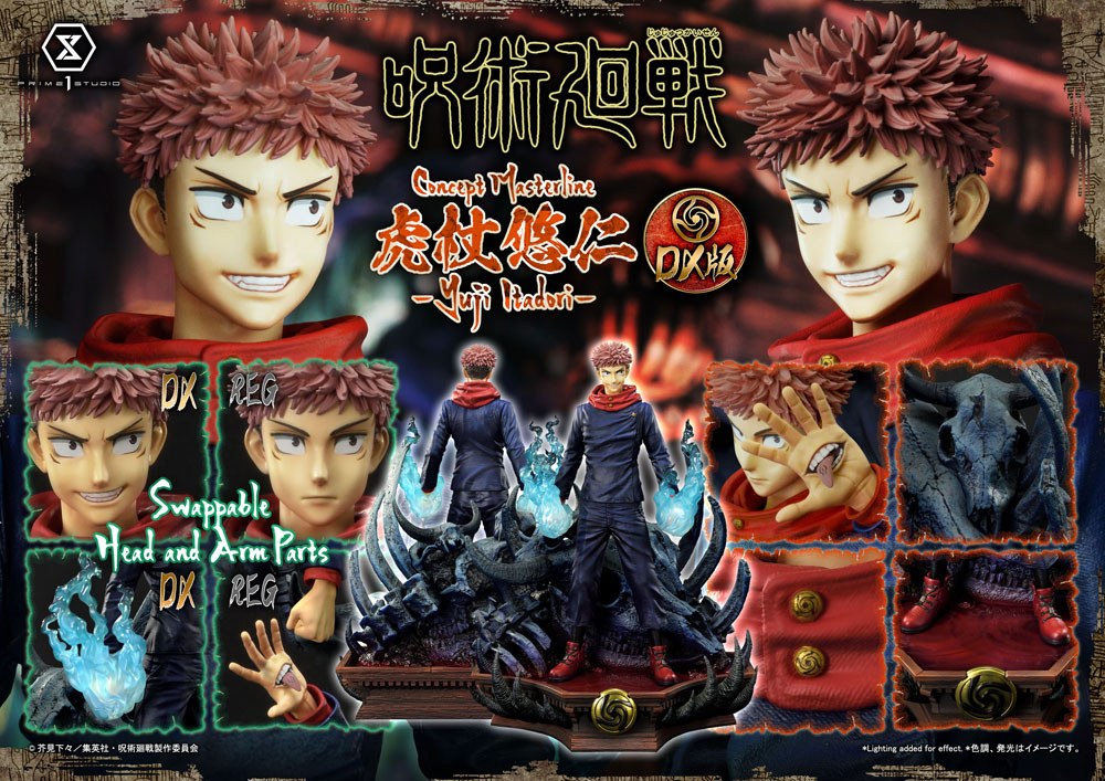 Jujutsu Kaisen Premium Masterline Series Statue Yuji Itadori Deluxe Version 38 cm - Versand: 5-7 Tage nach Bestellung