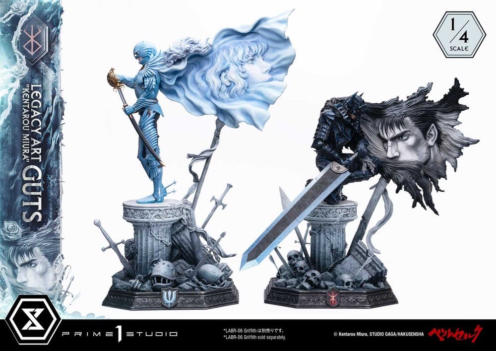 Berserk Legacy Art "Kentarou Miura" Statue 1/4 Guts Bonus Version 74 cm - Preorder - ETA: 25.07.2028