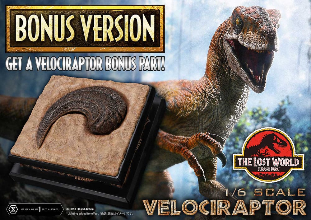 Jurassic Park II Legacy Museum Collection Statue 1/6 Velociraptor Bonus Version 41 cm - Preorder - ETA: 25.05.2027