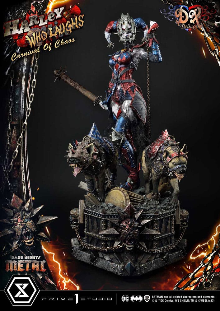 Dark Nights: Metal Museum Masterline Series Statue 1/3 Harley Quinn Who Laughs Concept Design by Caelos D`anda Deluxe Version 78 cm - Preorder - ETA: 12.09.2025