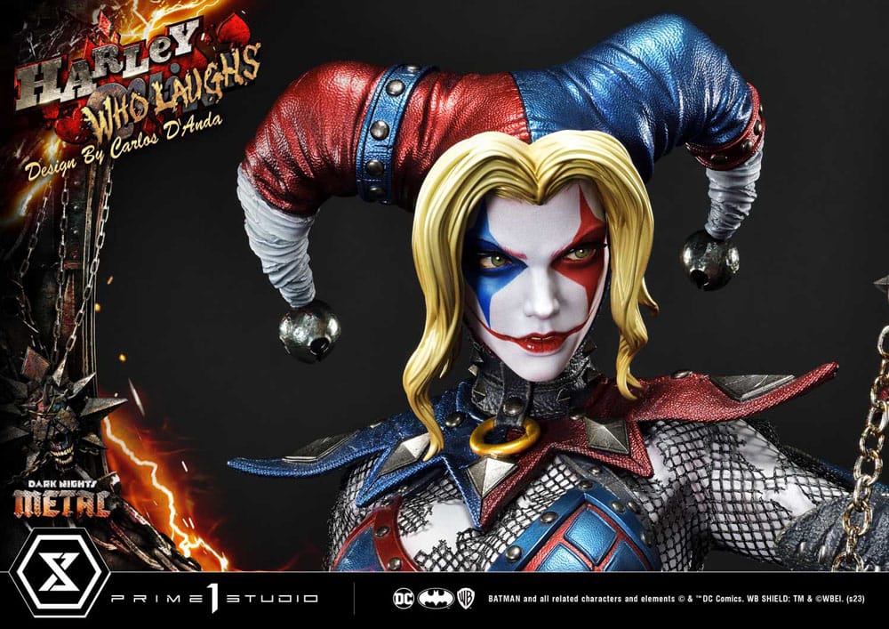 Dark Nights: Metal Museum Masterline Series Statue 1/3 Harley Quinn Who Laughs Concept Design by Caelos D`anda Deluxe Version 78 cm - Preorder - ETA: 12.09.2025