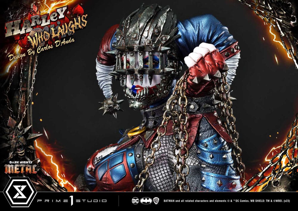 Dark Nights: Metal Museum Masterline Series Statue 1/3 Harley Quinn Who Laughs Concept Design by Caelos D`anda Deluxe Version 78 cm - Preorder - ETA: 12.09.2025
