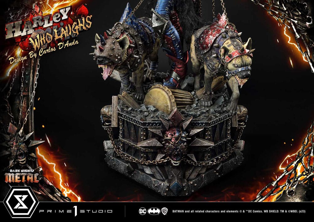 Dark Nights: Metal Museum Masterline Series Statue 1/3 Harley Quinn Who Laughs Concept Design by Caelos D`anda Deluxe Version 78 cm - Preorder - ETA: 12.09.2025