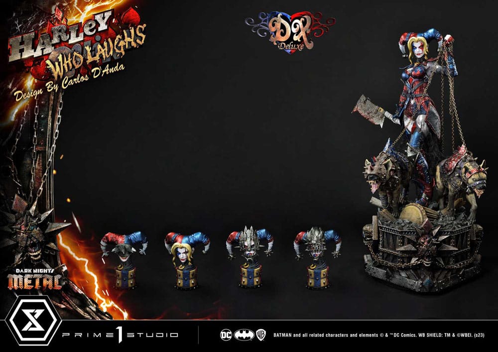 Dark Nights: Metal Museum Masterline Series Statue 1/3 Harley Quinn Who Laughs Concept Design by Caelos D`anda Deluxe Version 78 cm - Preorder - ETA: 12.09.2025