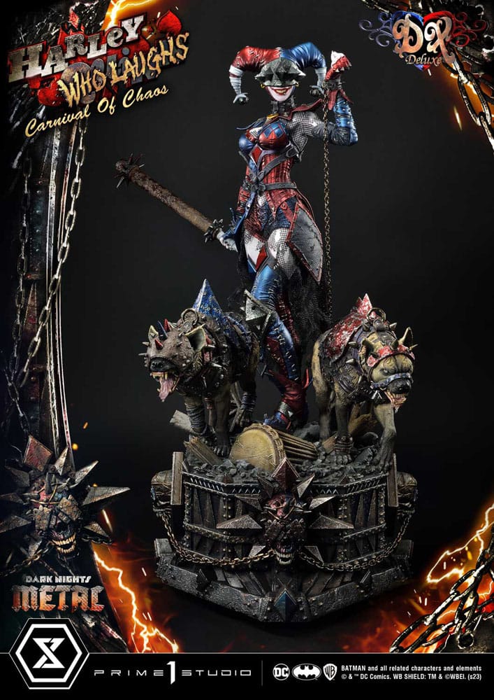 Dark Nights: Metal Museum Masterline Series Statue 1/3 Harley Quinn Who Laughs Concept Design by Caelos D`anda Deluxe Version 78 cm - Preorder - ETA: 12.09.2025