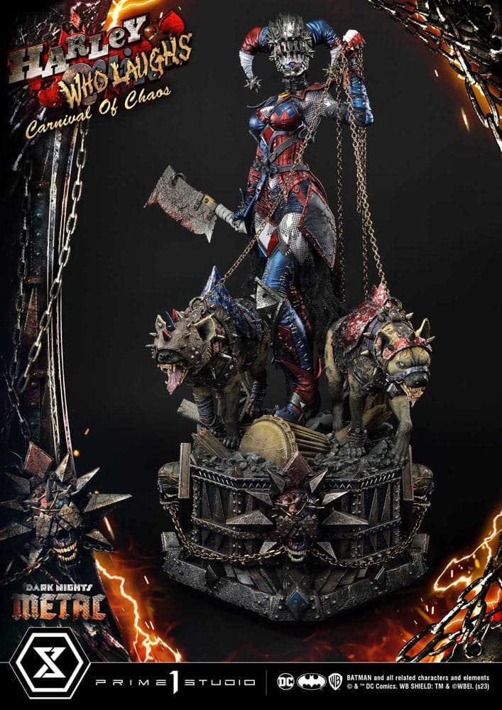 Dark Nights: Metal Museum Masterline Series Statue 1/3 Harley Quinn Who Laughs Concept Design by Caelos D`anda Deluxe Version 78 cm - Preorder - ETA: 12.09.2025