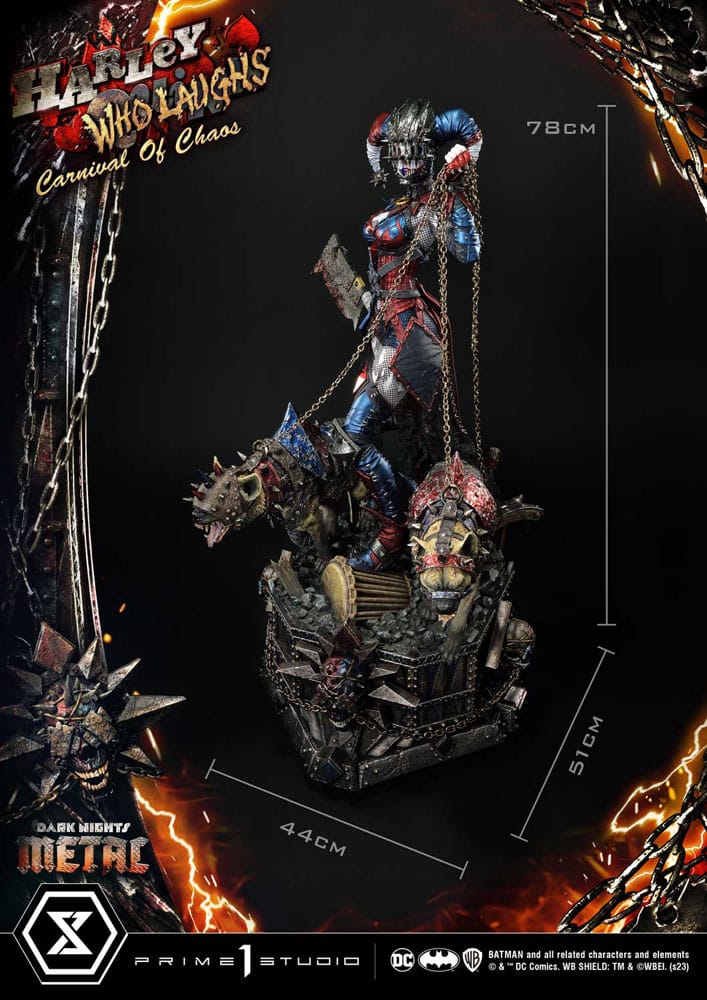Dark Nights: Metal Museum Masterline Series Statue 1/3 Harley Quinn Who Laughs Concept Design by Caelos D`anda Deluxe Version 78 cm - Preorder - ETA: 12.09.2025