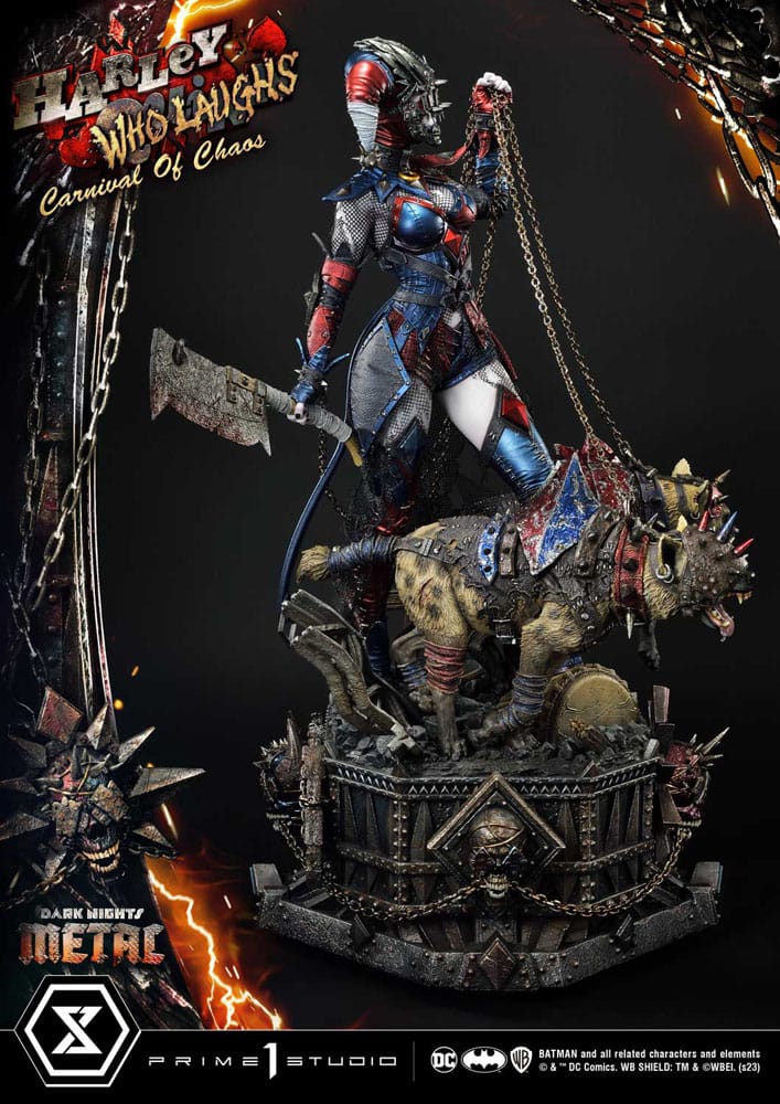 Dark Nights: Metal Museum Masterline Series Statue 1/3 Harley Quinn Who Laughs Concept Design by Caelos D`anda Deluxe Version 78 cm - Preorder - ETA: 12.09.2025