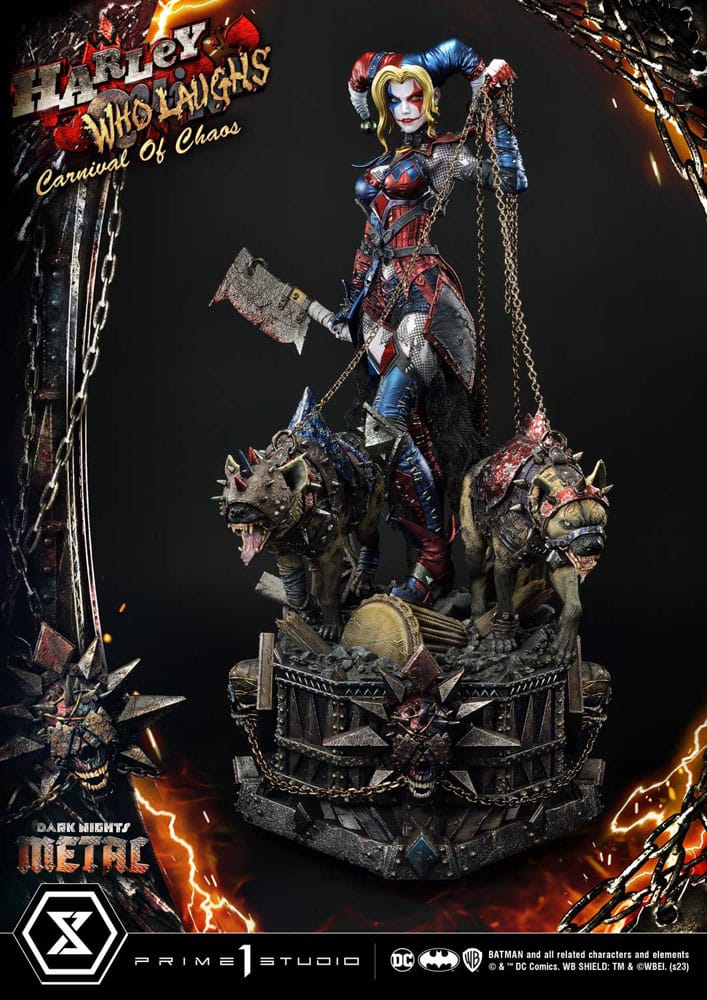 Dark Nights: Metal Museum Masterline Series Statue 1/3 Harley Quinn Who Laughs Concept Design by Caelos D`anda Deluxe Version 78 cm - Preorder - ETA: 12.09.2025