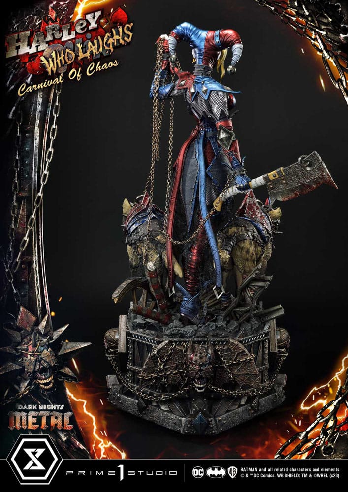 Dark Nights: Metal Museum Masterline Series Statue 1/3 Harley Quinn Who Laughs Concept Design by Caelos D`anda Deluxe Version 78 cm - Preorder - ETA: 12.09.2025