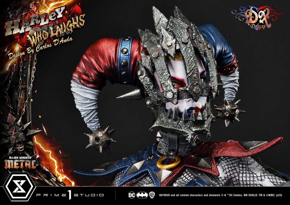 Dark Nights: Metal Museum Masterline Series Statue 1/3 Harley Quinn Who Laughs Concept Design by Caelos D`anda Deluxe Version 78 cm - Preorder - ETA: 12.09.2025