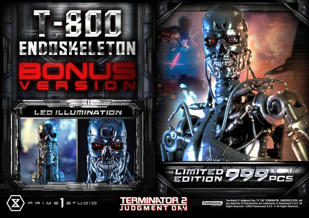 Terminator 2 Museum Masterline Series Statue 1/3 Judgment Day T800 Endoskeleton Deluxe Bonus Version 74 cm - Preorder - ETA: 20.12.2025