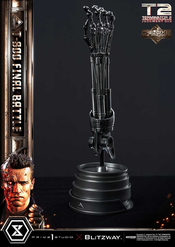 Terminator 2 Museum Masterline Series Statue 1/3 T-800 Final Battle Deluxe Bonus Version 75 cm - Versand: 7 Tage nach Bestellung