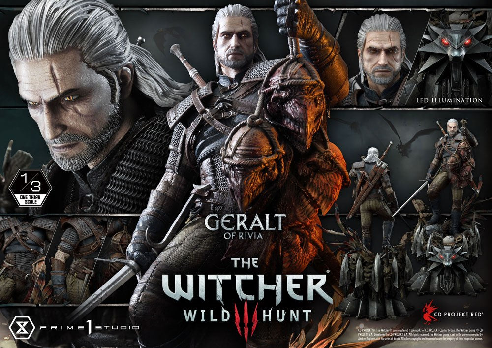 Witcher 3 Wild Hunt Statue 1/3 Geralt von Riva 88 cm - Versand: 7 Tage nach Bestellung