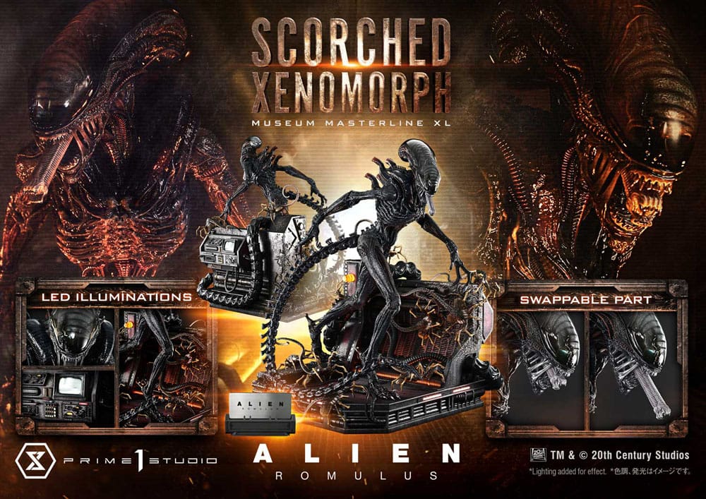 Alien: Romulus Museum Masterline XL Statue 1/3 Scorched Xenomorph 98 cm - Preorder - ETA: 25.12.2026