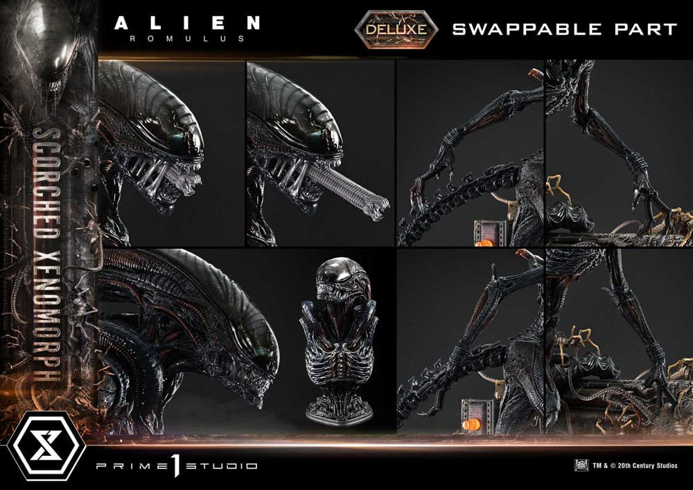 Alien: Romulus Museum Masterline XL Statue 1/3 Scorched Xenomorph Deluxe Bonus Version 98 cm - Preorder - ETA: 25.12.2026