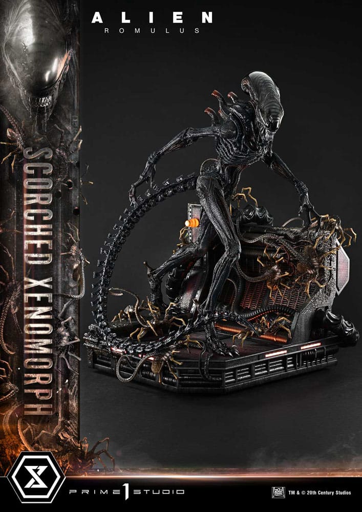 Alien: Romulus Museum Masterline XL Statue 1/3 Scorched Xenomorph Deluxe Bonus Version 98 cm - Preorder - ETA: 25.12.2026