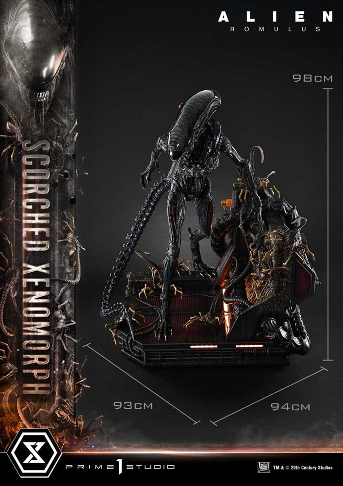 Alien: Romulus Museum Masterline XL Statue 1/3 Scorched Xenomorph Deluxe Bonus Version 98 cm - Preorder - ETA: 25.12.2026