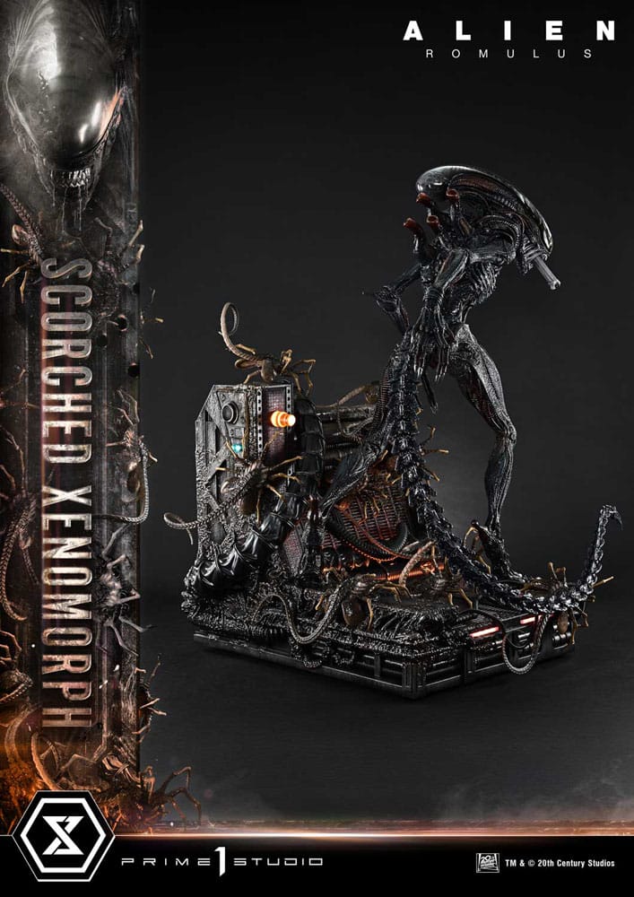Alien: Romulus Museum Masterline XL Statue 1/3 Scorched Xenomorph Deluxe Bonus Version 98 cm - Preorder - ETA: 25.12.2026