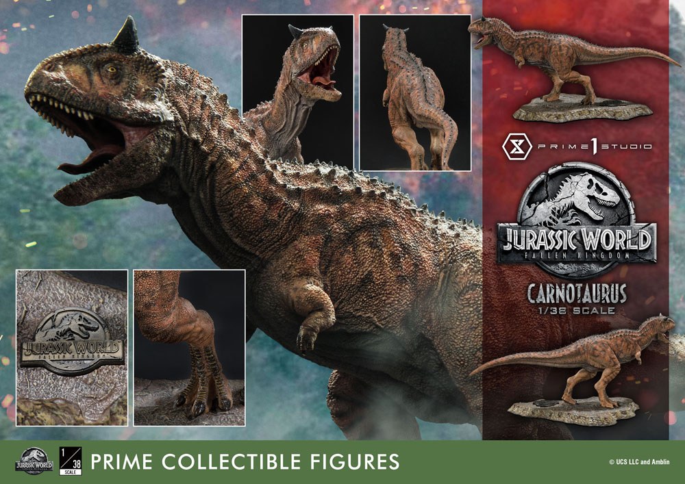 Jurassic World: Fallen Kingdom Prime Collectibles PVC Statue 1/38 Carnotaurus 16 cm - Preorder - ETA: 06.12.2025