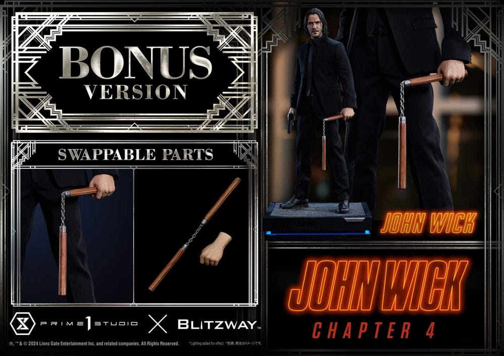 John Wick Chapter 4 Ultimate Premium Masterline Series Statue 1/4 John Wick Deluxe Bonus Version 54 cm - Preorder - ETA: 25.12.2025