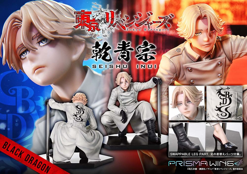 Tokyo Revengers Prisma Wing PVC Statue 1/7 Seishu Inui 14 cm - Preorder - ETA: 20.12.2025