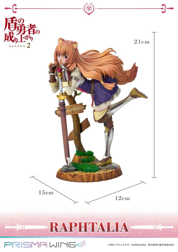 The Rising of the Shield Hero Season 2 Prisma Wing PVC Statue 1/7 Raphtalia 21 cm - Versand: 5-7 Tage nach Bestellung